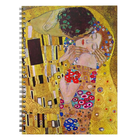 De kus van Gustav Klimt,  Art Nouveau Notitieboek (Voorkant)