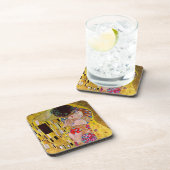 De kus van Gustav Klimt,  Art Nouveau Onderzetter (Rechterzijde)