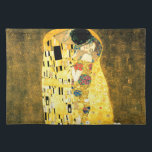 De kus van Gustav Klimt Art Nouveau Placemat<br><div class="desc">Het populaire schilderij Kiss (Lovers) van de Oostenrijkse symbolist & Art Nouveau Artist Gustav Klimt (1862-1918)</div>