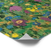 De kus van Gustav Klimt, Art Nouveau Poster (Hoek)