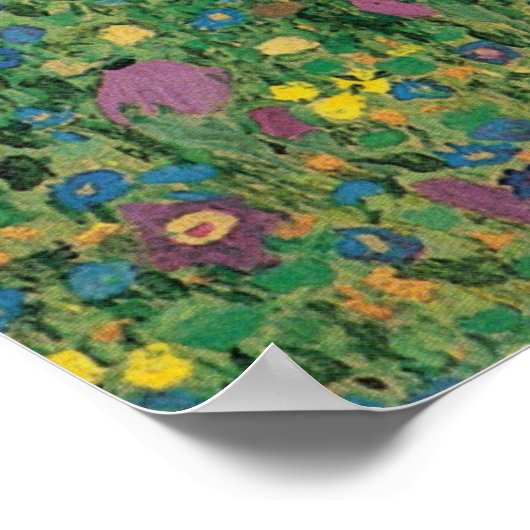 De kus van Gustav Klimt,  Art Nouveau Poster (Hoek)