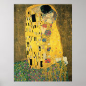 De kus van Gustav Klimt, Art Nouveau Poster (Voorkant)