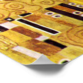 De kus van Gustav Klimt,  Art Nouveau Poster (Hoek)