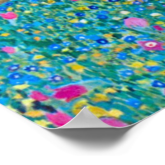 De kus van Gustav Klimt,  Art Nouveau Poster (Hoek)