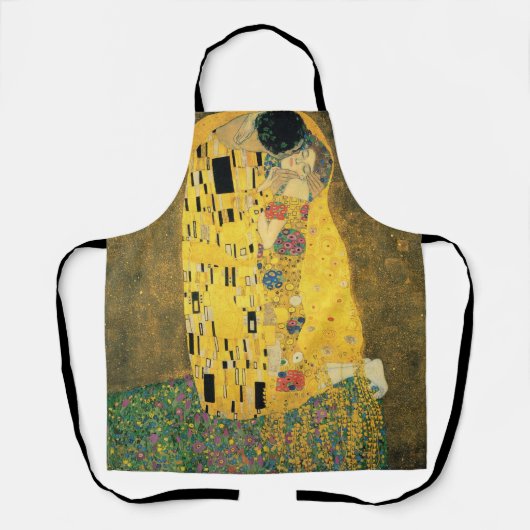 De kus van Gustav Klimt,  Art Nouveau Schort (Voorkant)