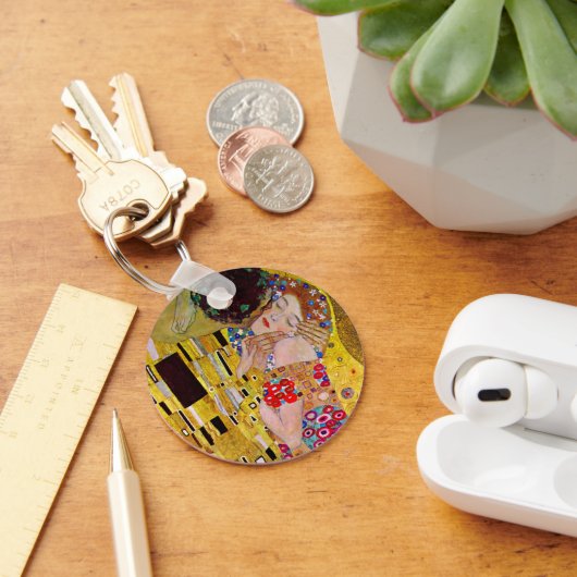De kus van Gustav Klimt, Art Nouveau Sleutelhanger (Bureau)