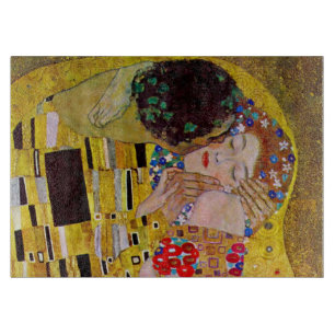 De kus van Gustav Klimt, Art Nouveau Snijplank