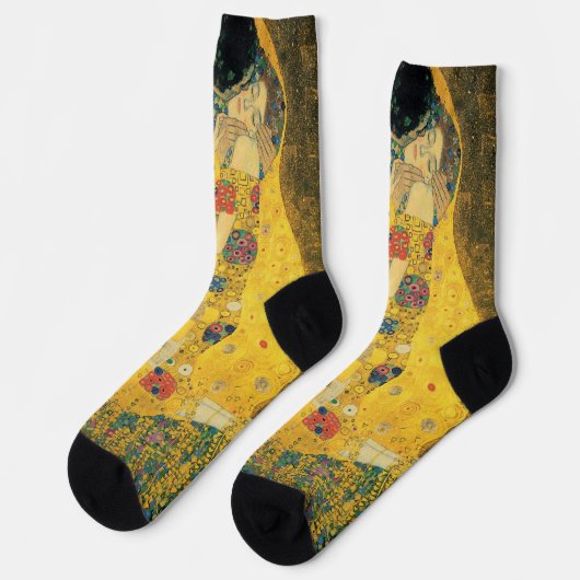 De kus van Gustav Klimt, Art Nouveau Sokken (Links)