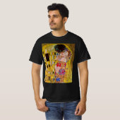 De kus van Gustav Klimt,  Art Nouveau T-shirt (Voorkant volledig)