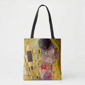 De kus van Gustav Klimt, Art Nouveau Tote Bag (Voorkant)