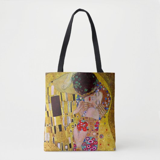 De kus van Gustav Klimt,  Art Nouveau Tote Bag (Voorkant)