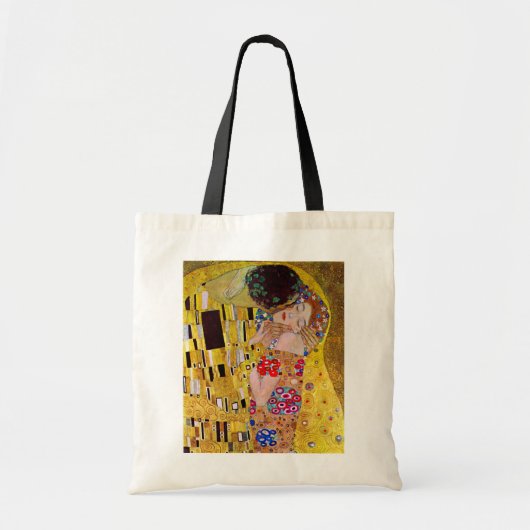 De kus van Gustav Klimt, Art Nouveau Tote Bag (Voorkant)