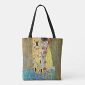 De kus van Gustav Klimt, Art Nouveau Tote Bag (Achterkant)