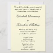 De kus van Gustav Klimt, Art Nouveau Wedding Kaart (Achterkant)