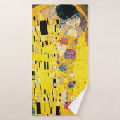 De kus van Gustav Klimt Badhanddoek (Badhanddoek)