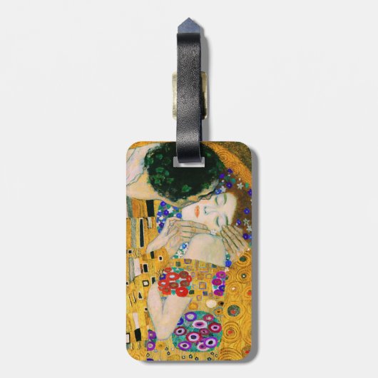 De kus van Gustav Klimt Bagagelabel (Achterkant verticaal)