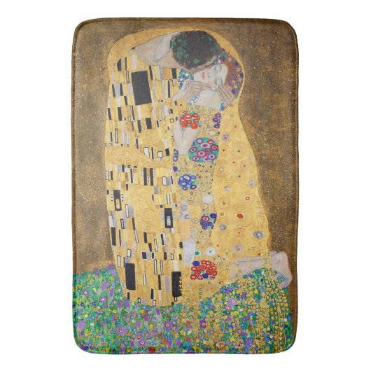 De kus van Gustav Klimt Bath Mat (Voorkant Verticaal)