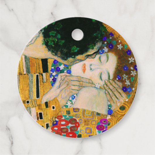 De kus van Gustav Klimt Bedankjes Labels (Voorkant)