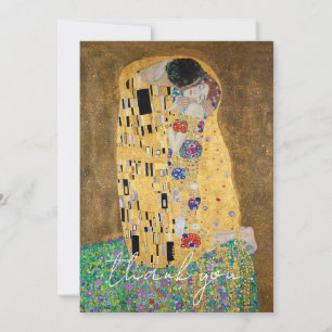 De Kus van Gustav Klimt Bedankkaart