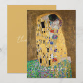 De Kus van Gustav Klimt Bedankkaart (Voorkant / Achterkant)