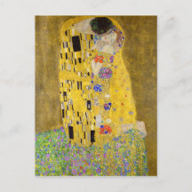 De kus van Gustav Klimt