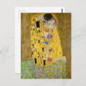 De kus van Gustav Klimt Briefkaart (Voorkant / Achterkant)