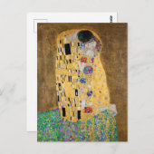 De kus van Gustav Klimt Briefkaart (Voorkant / Achterkant)