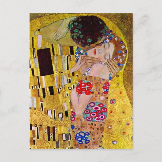 De kus van Gustav Klimt Briefkaart (Voorkant)