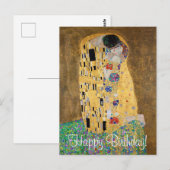 De kus van Gustav Klimt Briefkaart (Voorkant / Achterkant)