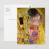 De kus van Gustav Klimt Briefkaart (Voorkant / Achterkant)