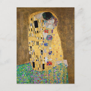 De Kus van Gustav Klimt  Briefkaart