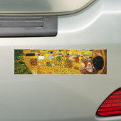 De kus van Gustav Klimt Bumpersticker (Op auto)