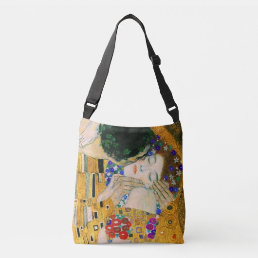 De kus van Gustav Klimt Crossbody Tas (Voorkant)