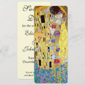 De Kus van Gustav Klimt, die de Datum bewaart. Save The Date (Voorkant / Achterkant)