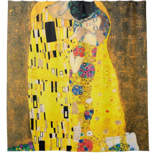 De kus van Gustav Klimt Douchegordijn (Voorkant)
