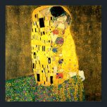 De kus van Gustav Klimt Fine Art Poster print<br><div class="desc">De populaire kunst Kiss (Lovers),  geschilderd tussen 1908 en 1909 door de Oostenrijkse symbolist en kunstenaar Gustav Klimt (1862-1918)</div>