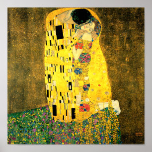 De kus van Gustav Klimt Fine Art Poster print