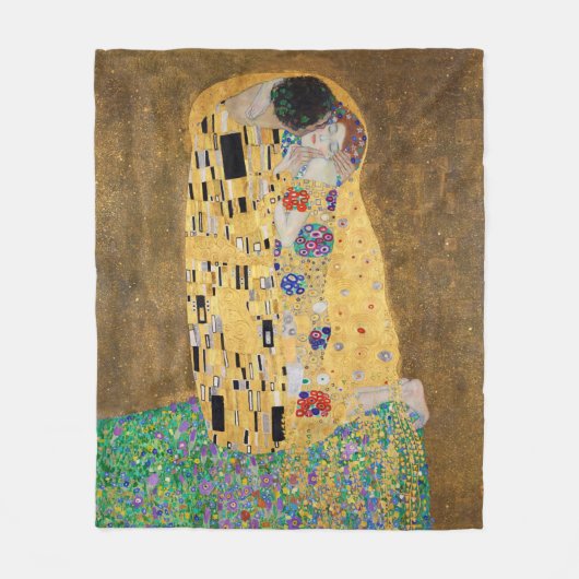 De kus van Gustav Klimt Fleece Deken (Voorkant)