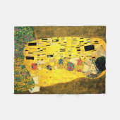 De kus van Gustav Klimt Fleece Deken (Voorkant (Horizontaal))