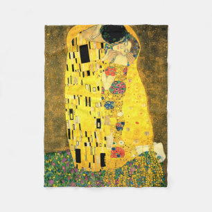 De kus van Gustav Klimt Fleece Deken