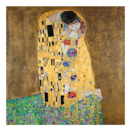 De kus van Gustav Klimt Foto Afdruk
