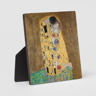 De kus van Gustav Klimt Fotoplaat