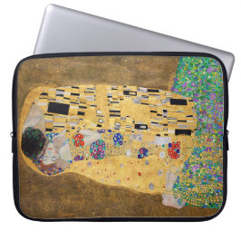 De Kus van Gustav Klimt Gefeliciteerd Laptop Sleeve