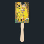 De kus van Gustav Klimt Handwaaier<br><div class="desc">Bezoek mijn winkel voor een interessanter ontwerp en meer keuze voor kleuren => zazzle.com/colorfulworld*</div>
