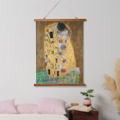 De Kus van Gustav Klimt Hangend Wandkleed (Slaapkamer)