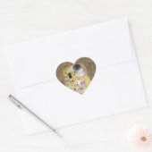 De kus van Gustav Klimt Heart Sticker (Envelop)