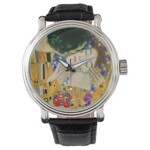 De kus van Gustav Klimt Horloge