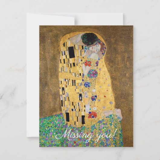 De Kus van Gustav Klimt Je mist (Voorkant)