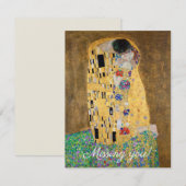 De Kus van Gustav Klimt Je mist (Voorkant / Achterkant)