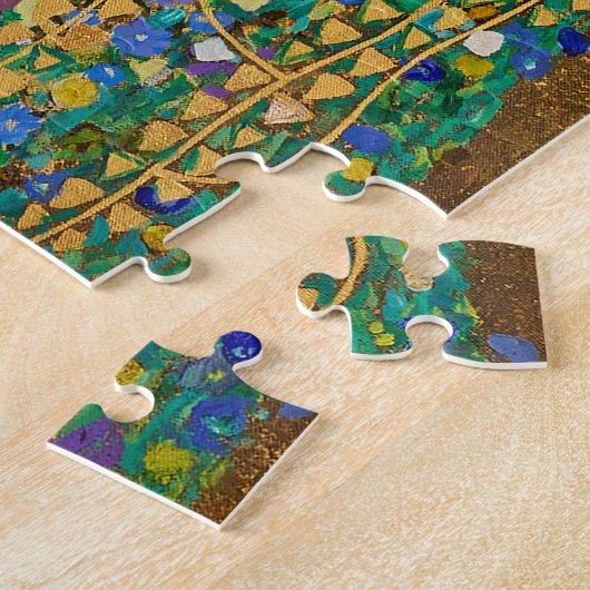 De kus van Gustav Klimt Jigzaag Puzzle Legpuzzel (Zijkant)